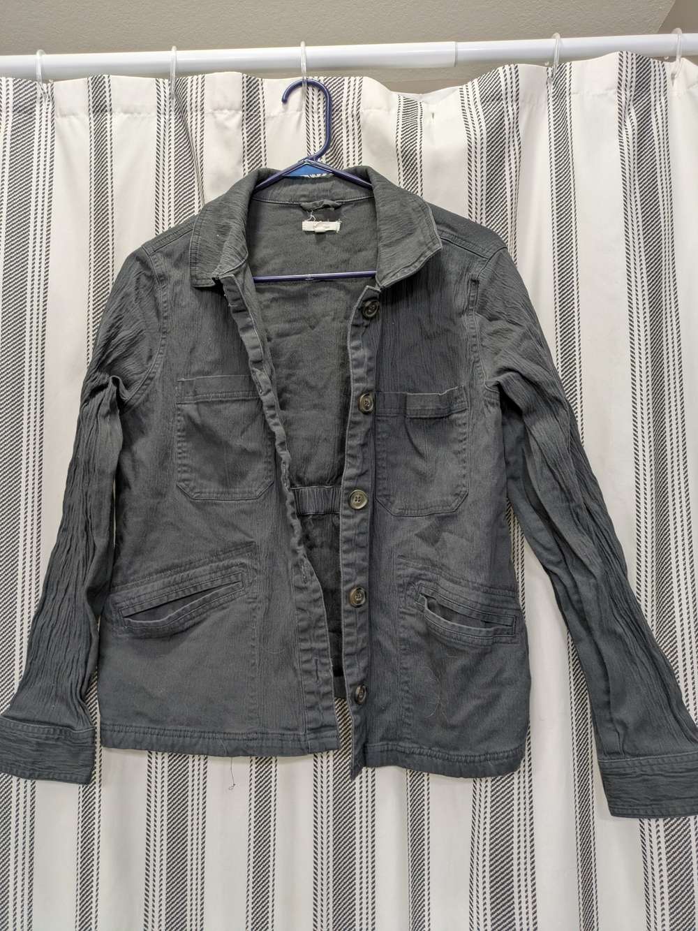 Maurices Gray Utility Jacket with Front Pockets